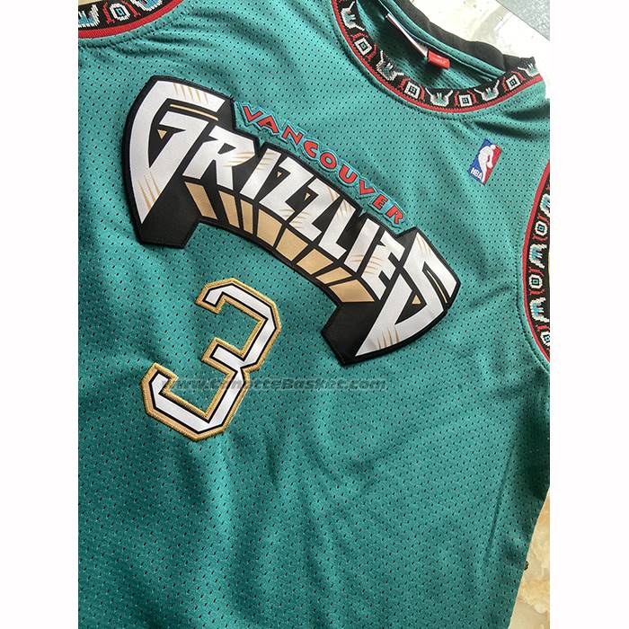 Maglia Memphis Grizzlies Shareef Abdur-rahim No 3 Mitchell & Ness 1996-97 Verde